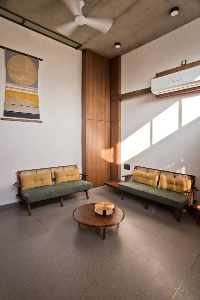 Interior design detail of Dhum Residence living space