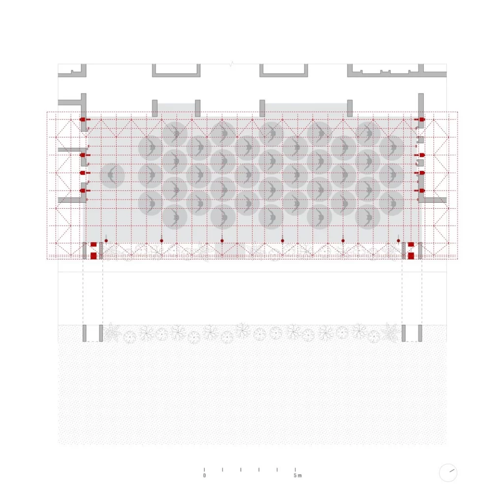 Yogashaala ground floor architectural floor plan