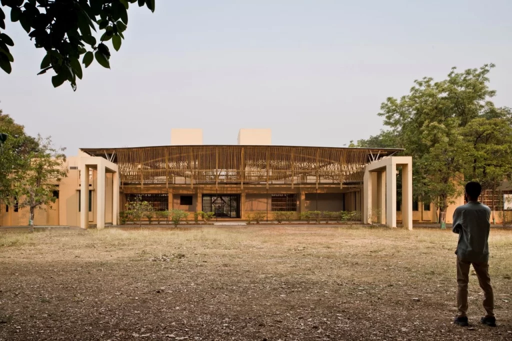 Yogashaala roof structure and joinery details