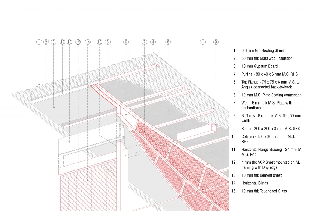 Flying Roof Restaurant Architectural Details and Construction Drawing A