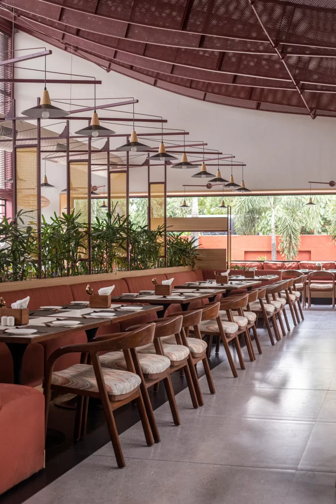 Flying Roof Restaurant Interior Seating and Dining Area Design