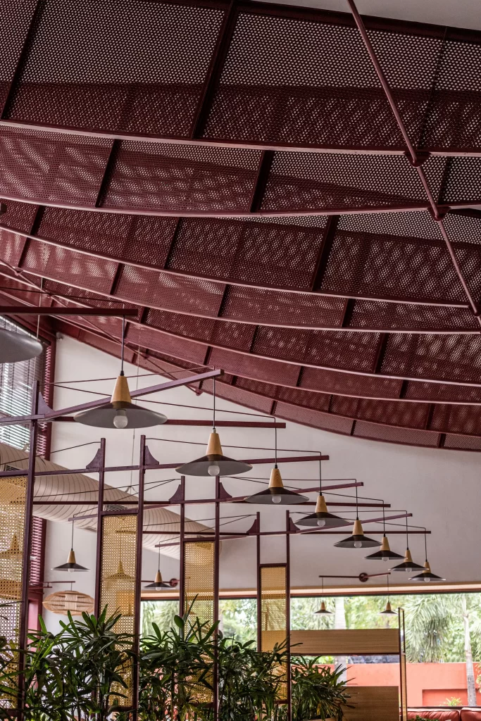 Flying Roof Restaurant Modern Lighting and Decor Elements