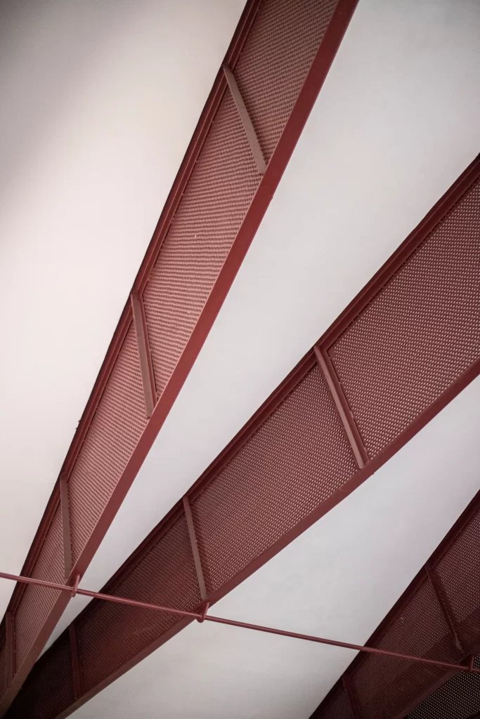 Flying Roof Restaurant Wall Paneling and Material Details