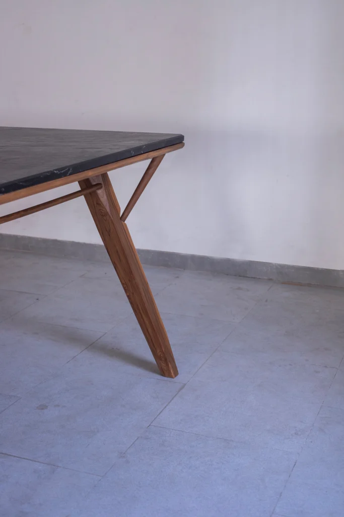 Anguluxe table aesthetic angle perspective