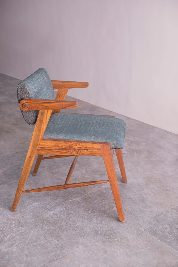 Beak Chair backrest and armrest detail