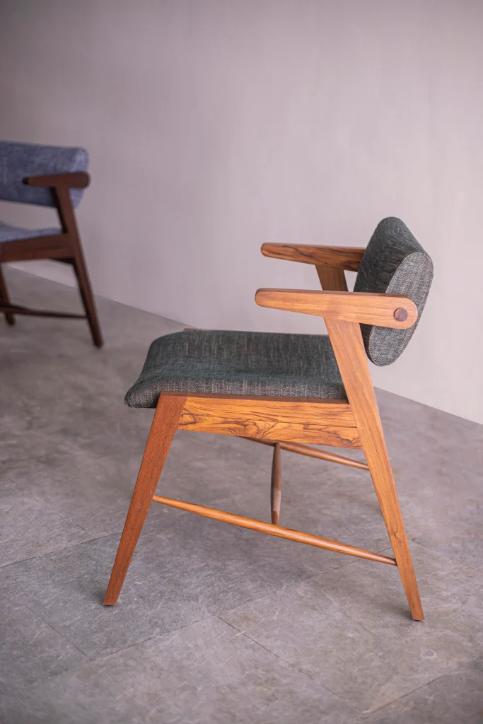 Beak Chair front angle view showing craftsmanship