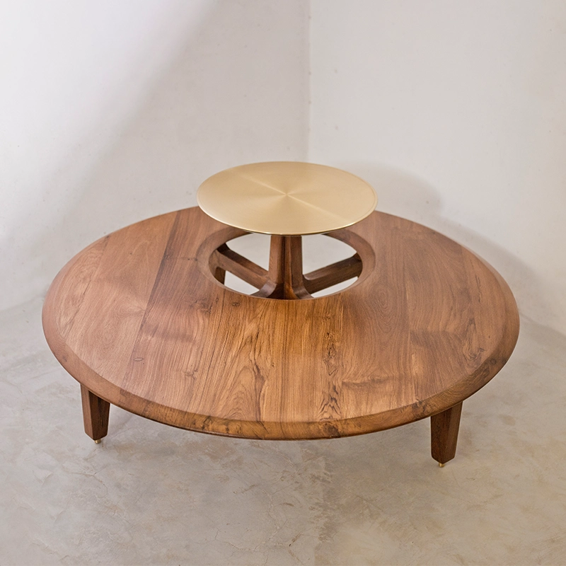 Brass Top Center Table