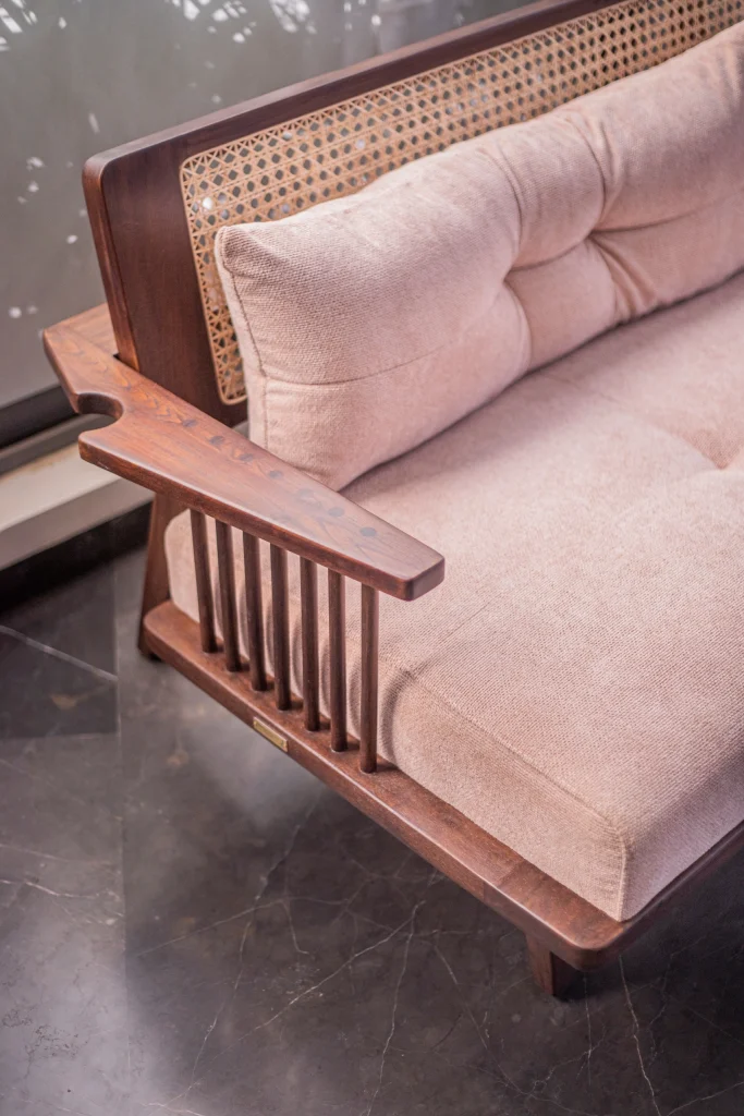 Colloquial Sofa angle view showcasing seating comfort