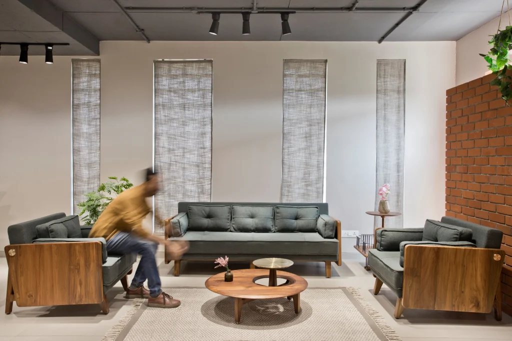 Front view of Maitree Sofa interior furniture piece