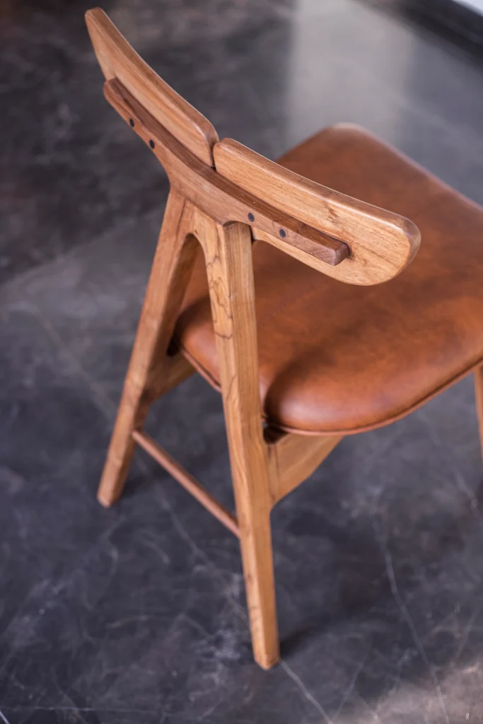 Minke Chair angle view and design detail