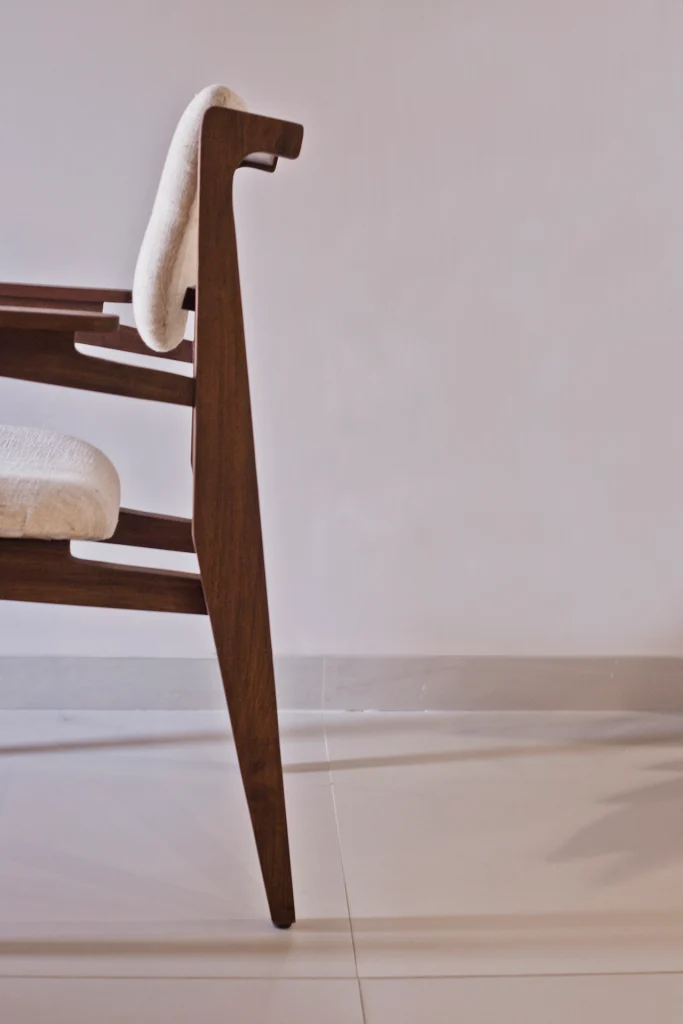 Paper Plane chair side profile close up