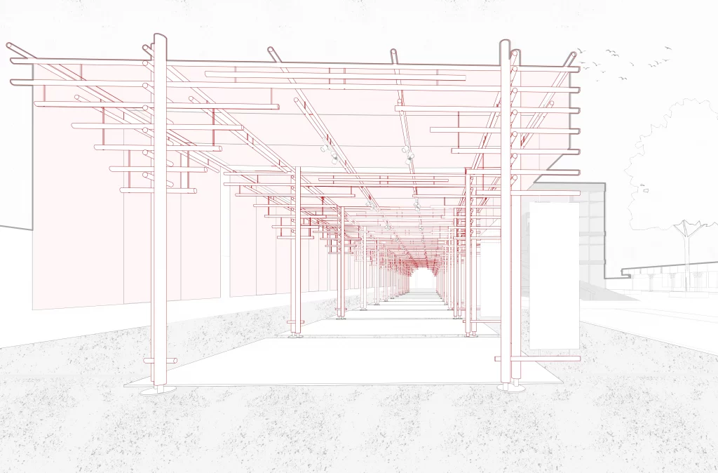 Raw Collaborative 2021 graphic perspective rendering