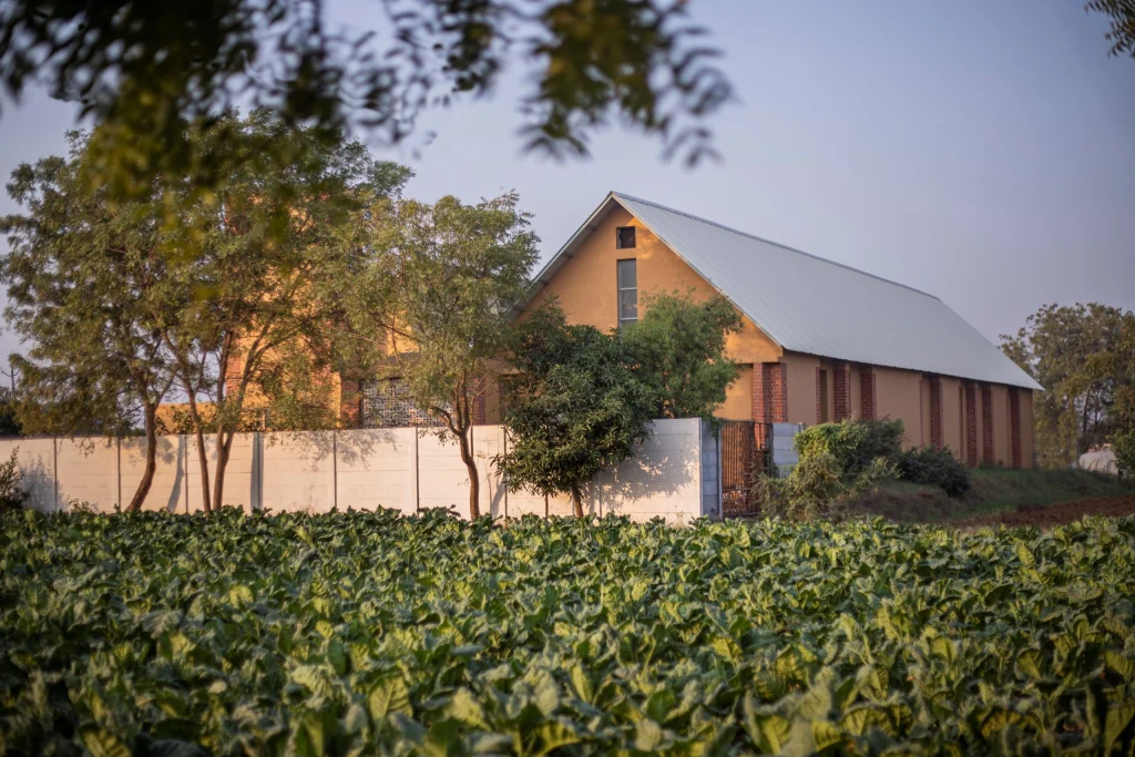 Prapanna Masala Factory exterior facade and structure design