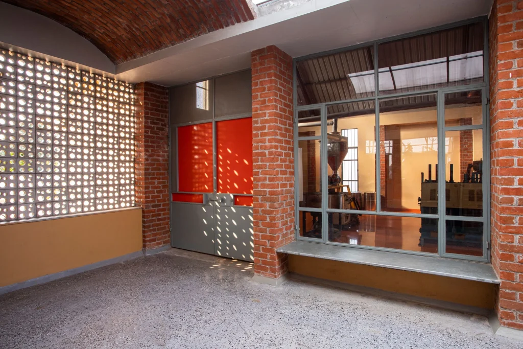 Prapanna Masala Factory internal lighting and finishing view