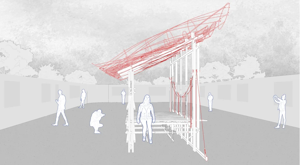Conceptual drawing primary view for Mithya Serendipity Arts Festival 2023