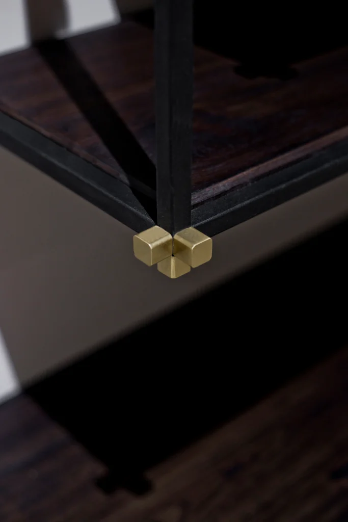 Side angle view of out of the box custom furniture temple