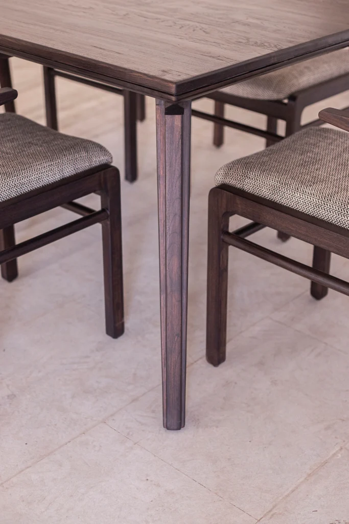 Tac Teak handcrafted wooden furniture detail