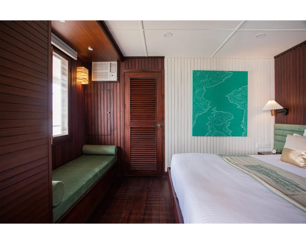Bengal Ganga river cruise dining area interior aesthetics
