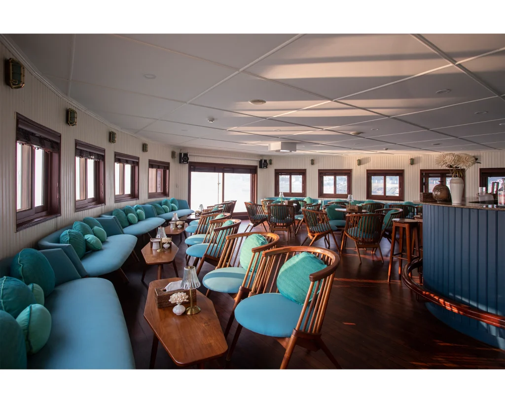 Bengal Ganga river vessel interior space planning