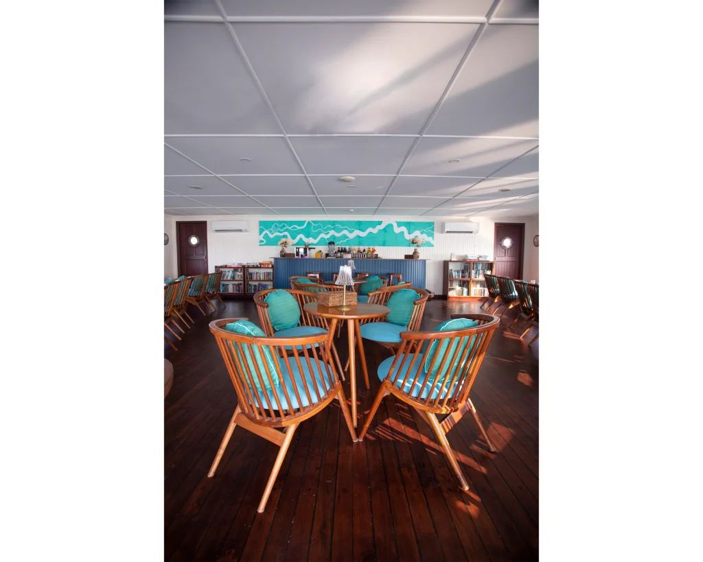 Bengal Ganga cruise lounge decor details and finishes