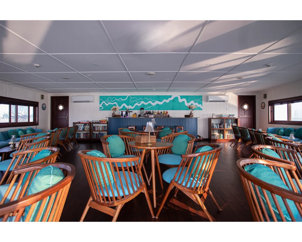 Bengal Ganga cruise lounge interior design after renovation