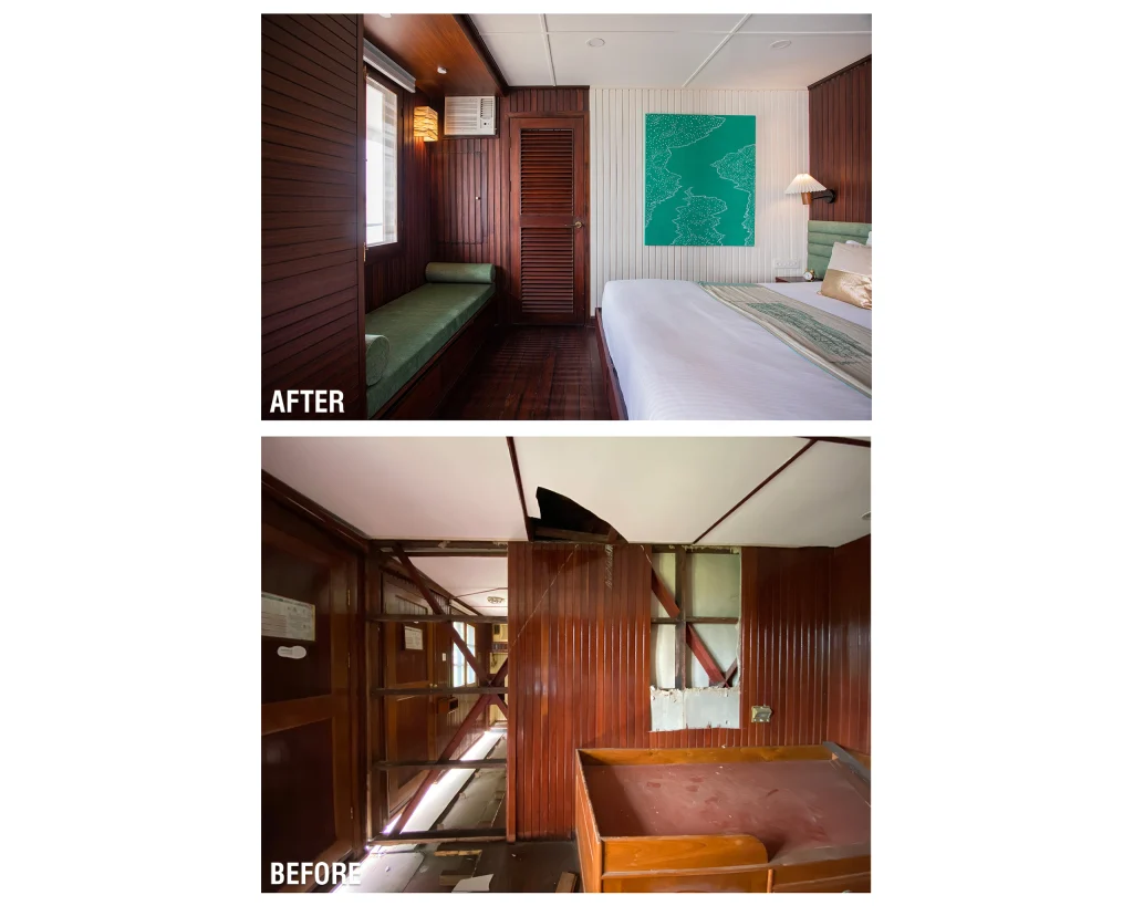 Bengal Ganga suite before and after interior transformation