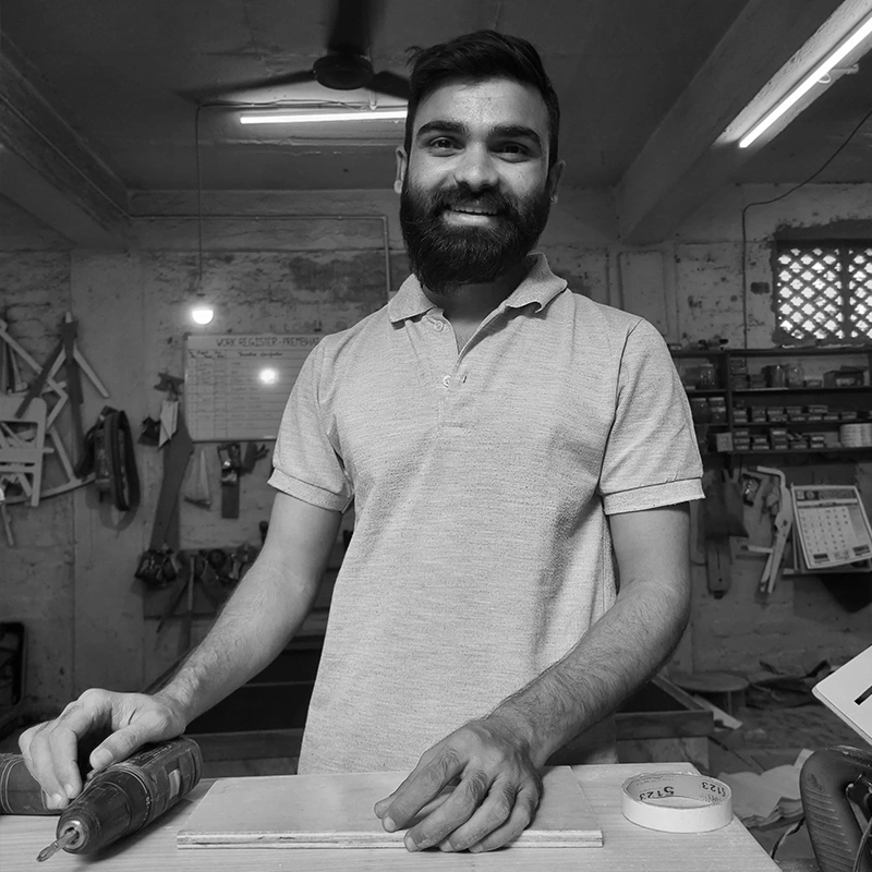 Hardik portrait team member at Thumb Impressions