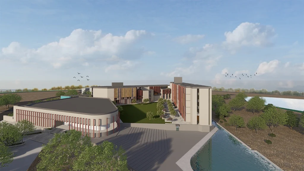 IIM Raipur Phase II architectural design exterior view