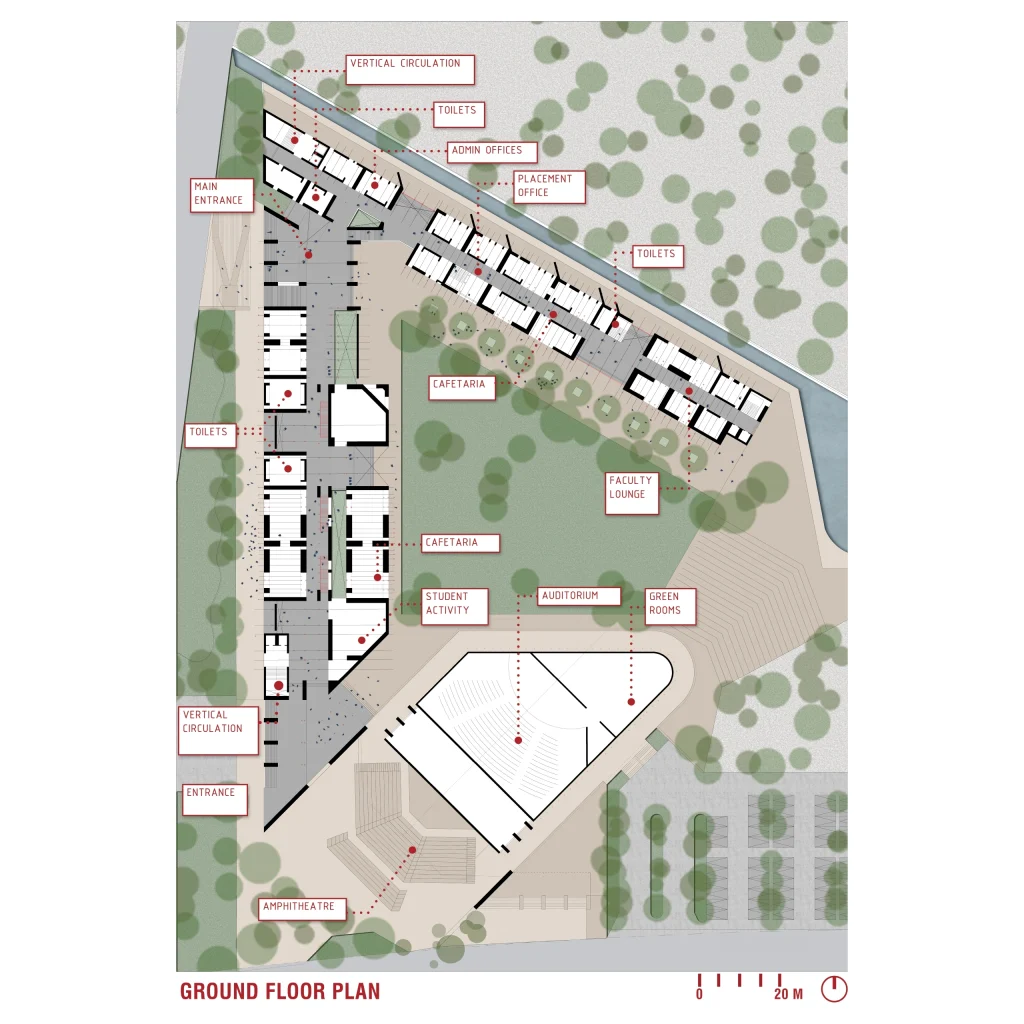 IIM Raipur Phase II floor plan architectural blueprint