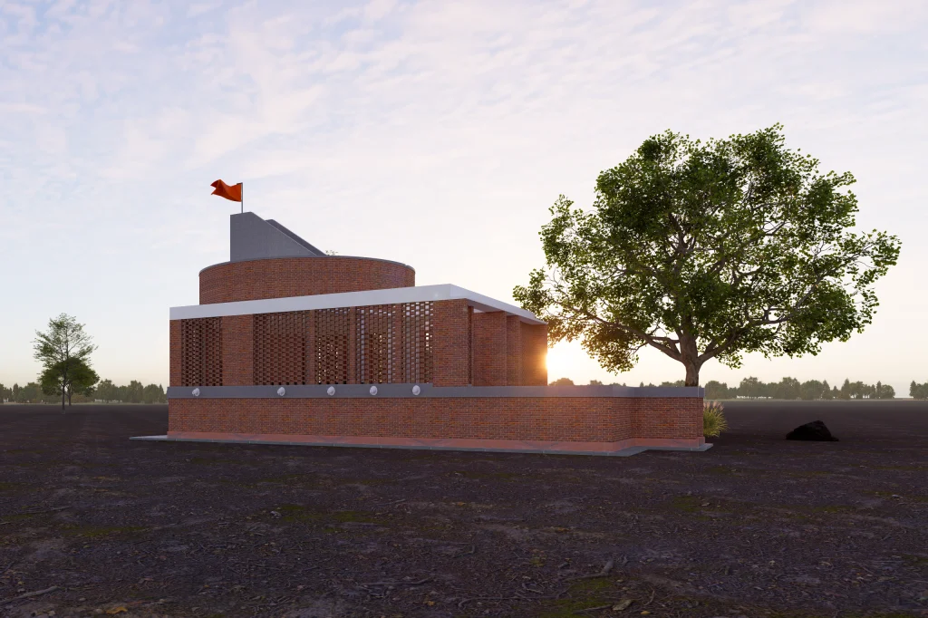Temple lighting and spiritual ambiance design in Begusarai